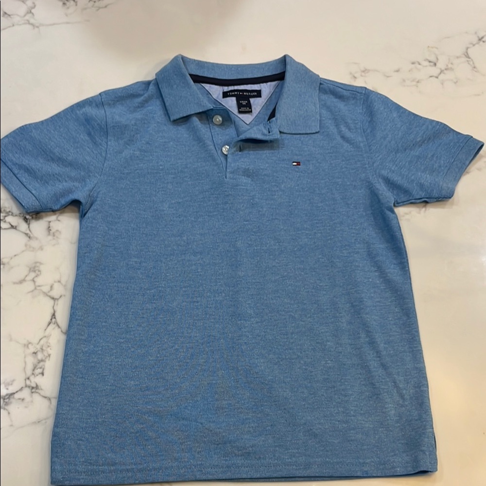 NWOT mTommy Hilfiger Blue Polo Shirt Classic Casual Style